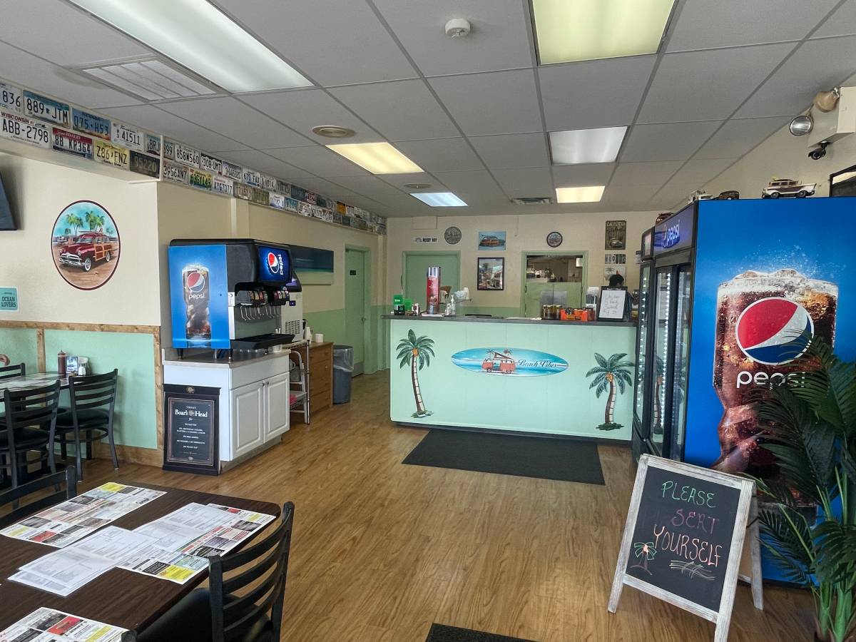 Front counter and coolers